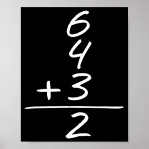 Baseball 6 4 3 Double Play Turn Two Design Poster