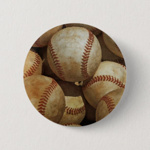 Baseball 6 Cm Round Badge