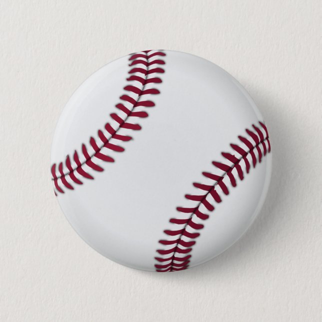 Baseball 6 Cm Round Badge (Front)