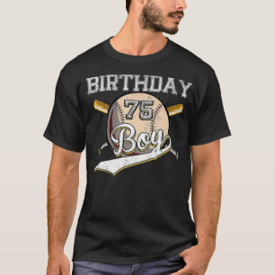 Baseball 75th Birthday Party 75 Years Old Baseball T-Shirt
