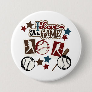 Baseball 7.5 Cm Round Badge