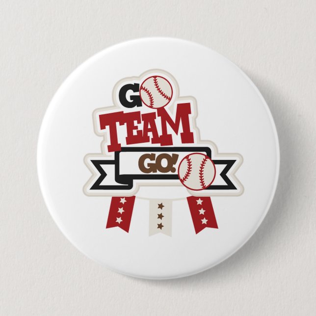 Baseball 7.5 Cm Round Badge (Front)