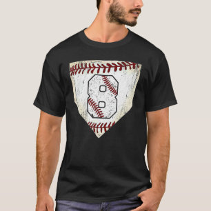Baseball 8th Birthday 8 Year Old Boy Girl Born 20 T-Shirt