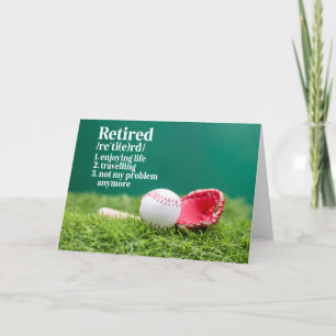 Baseball A Home Run Farewell: Baseball Retirement  Card