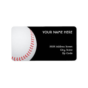 Baseball Address Labels