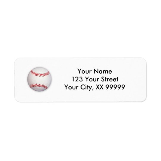 Baseball Address Labels