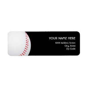 Baseball Address Labels