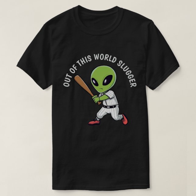 Baseball Alien T-Shirt (Design Front)