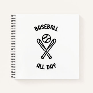 Baseball all day notebook