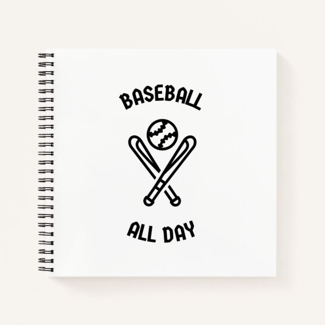 Baseball all day notebook (Front)