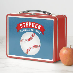 Baseball All-Star Metal Lunch Box