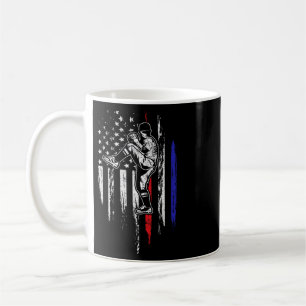 Baseball American Flag Pitcher Usa Pitching 4th Of Coffee Mug