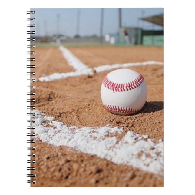 Baseball and Baseball Field Notebook (Front)