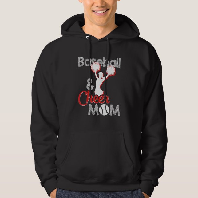 Baseball And Cheer Mom Shirt, Baseball Lover, Moth Hoodie (Front)