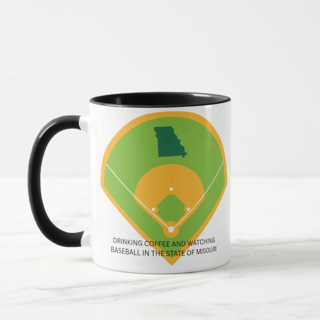 Baseball and Coffee in Missouri  Mug (Left)