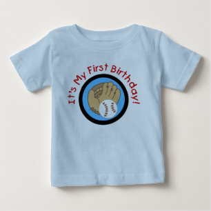 Baseball and Glove 1st Birthday Tshirts and Gifts