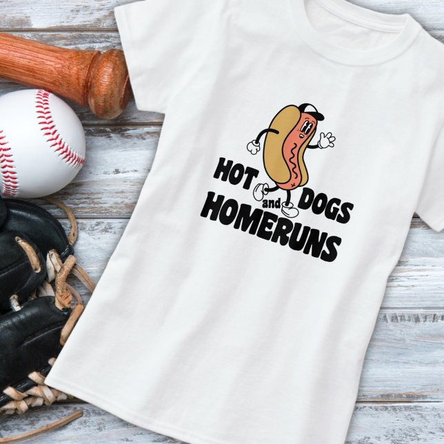 Baseball And Hot Dogs Fan T-Shirt (Creator Uploaded)