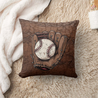 Baseball and mitt cushion