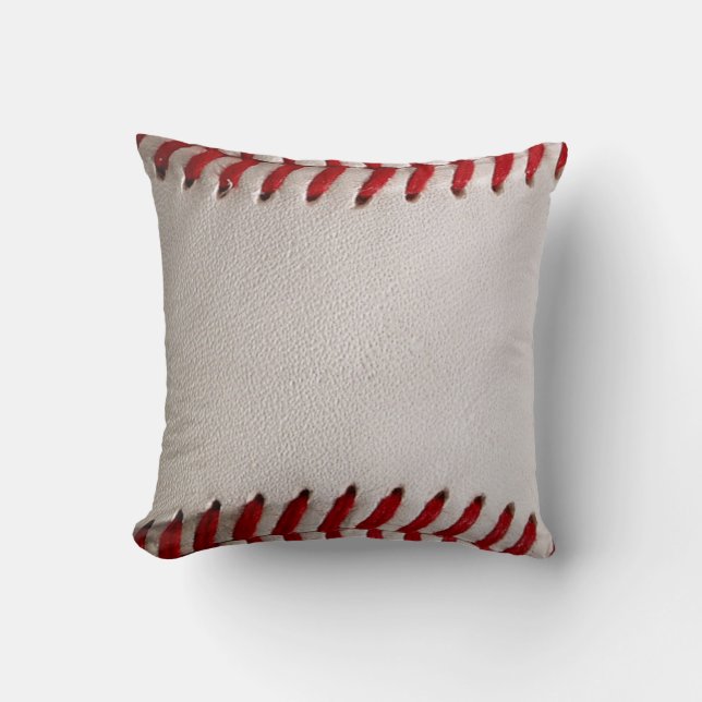 Baseball and Softball Red Stitching Cushion (Front)