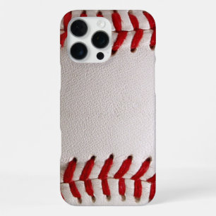 Baseball and Softball Red Stitching iPhone 16 Pro Max Case