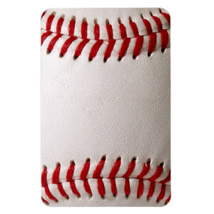 Baseball and Softball Red Stitching Magnet