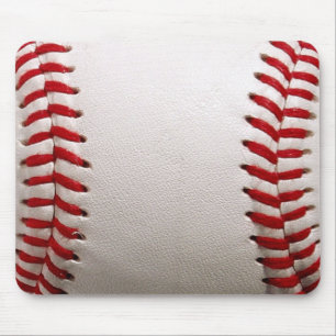 Baseball and Softball Red Stitching Mouse Mat