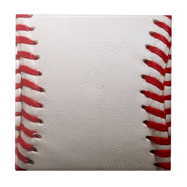 Baseball and Softball Red Stitching Tile (Front)