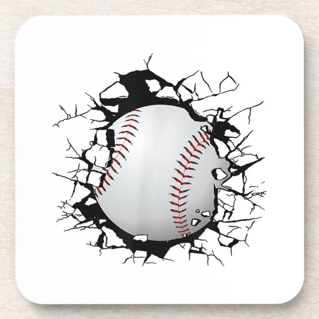 Baseball Apparel - Baseball  Coaster (Front)