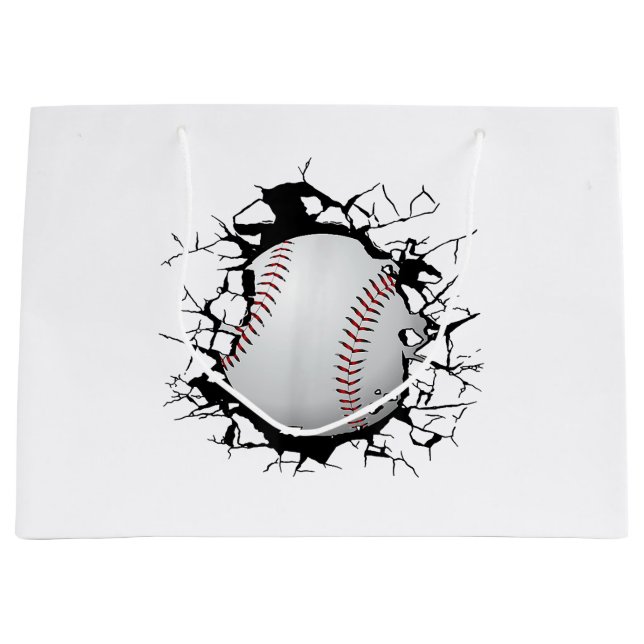 Baseball Apparel - Baseball  Large Gift Bag (Front)