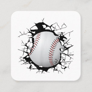 Baseball Apparel - Baseball  Square Business Card