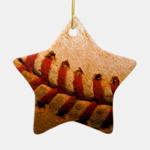 Baseball Art Ceramic Tree Decoration