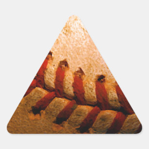 Baseball Art Triangle Sticker