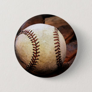Baseball Artwork 6 Cm Round Badge