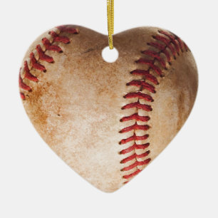 Baseball Artwork Ceramic Tree Decoration