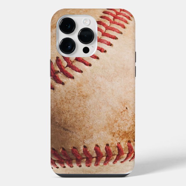 Baseball Artwork iPhone Case (Back)