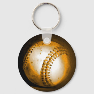 Baseball Artwork Key Ring