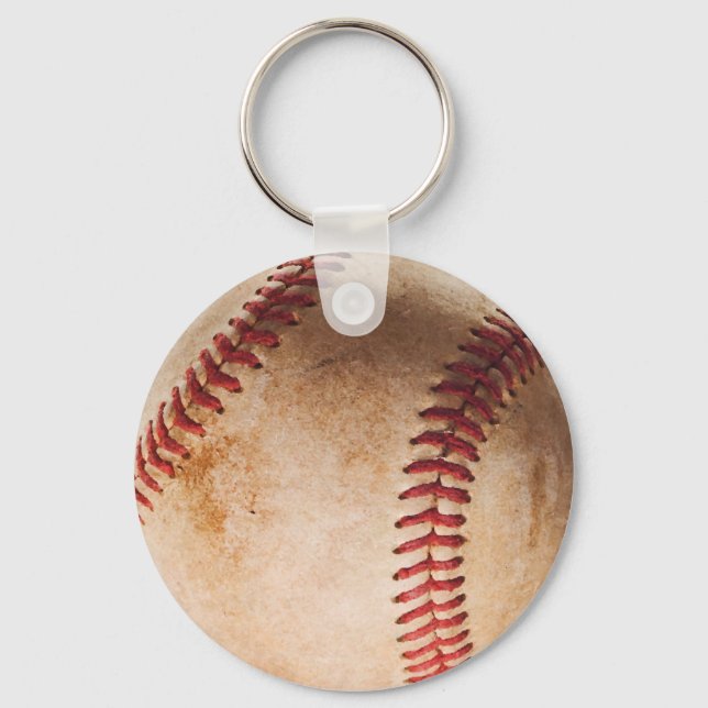 Baseball Artwork Key Ring (Front)