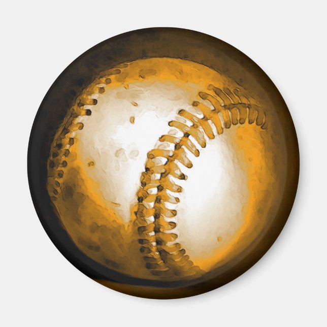 Baseball Artwork Magnet (Front)