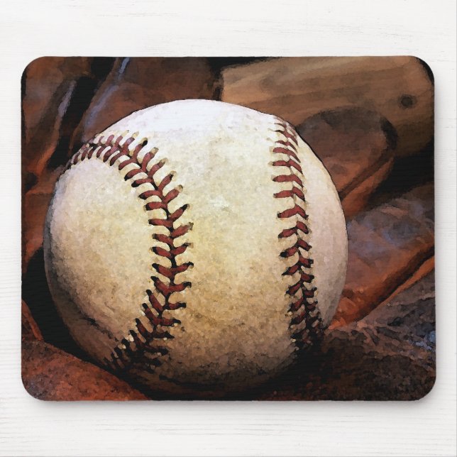 Baseball Artwork Mouse Mat (Front)
