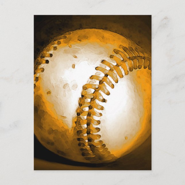 Baseball Artwork Postcard (Front)