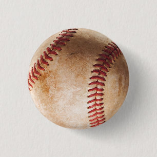 Baseball Artwork Vintage 3 Cm Round Badge