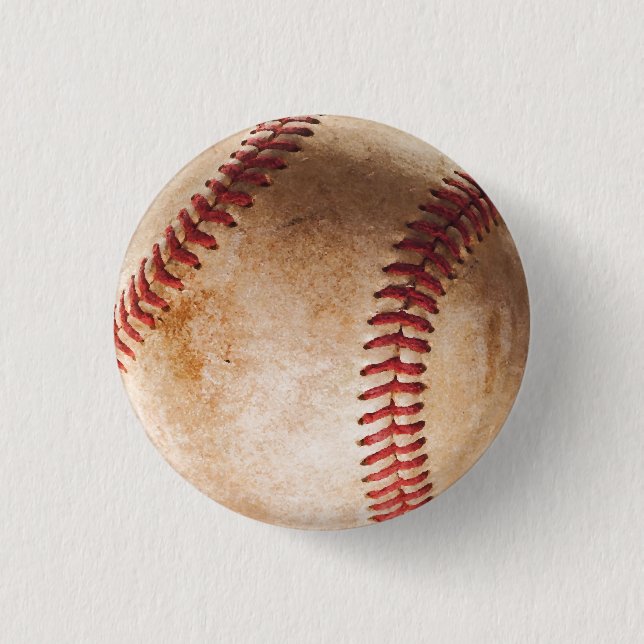 Baseball Artwork Vintage 3 Cm Round Badge (Front)