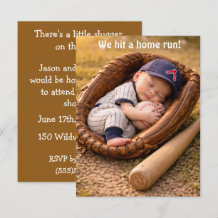 Baseball Baby Shower Digital Download  Invitation