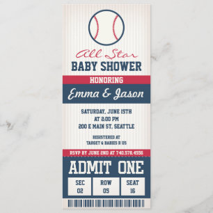 Baseball Baby Shower Invitation