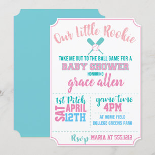 BASEBALL BABY SHOWER INVITE