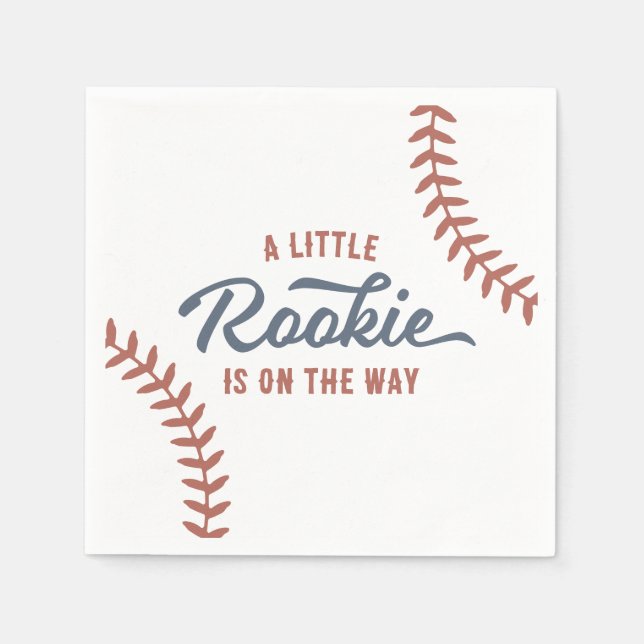 Baseball Baby Shower Napkin (Front)