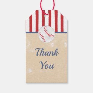 Baseball Baby Shower or Birthday Gift Tag, Classic Tags