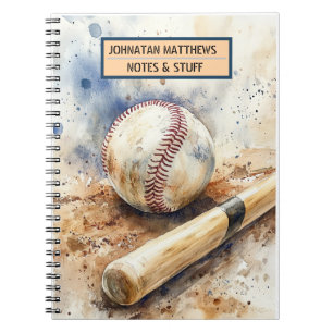 Baseball back to school sports Photo Notebook