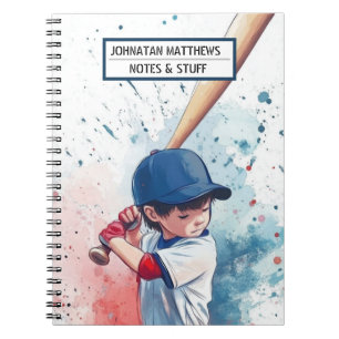 Baseball back to school sports Photo Notebook
