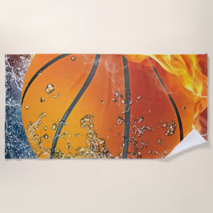Baseball Ball Beach Towel